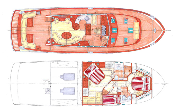 Gently 57' Trawler inside